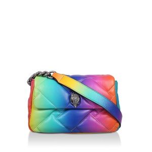 Kurt Geiger Medium Kensington Rainbow Quilted Leather Shoulder Bag